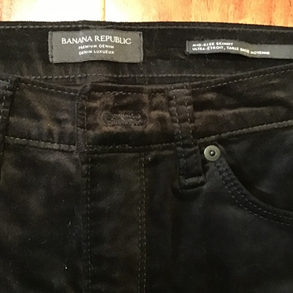 Banana Republic Mid-Rise Skinny Velvet Pant - Picture 5 of 6